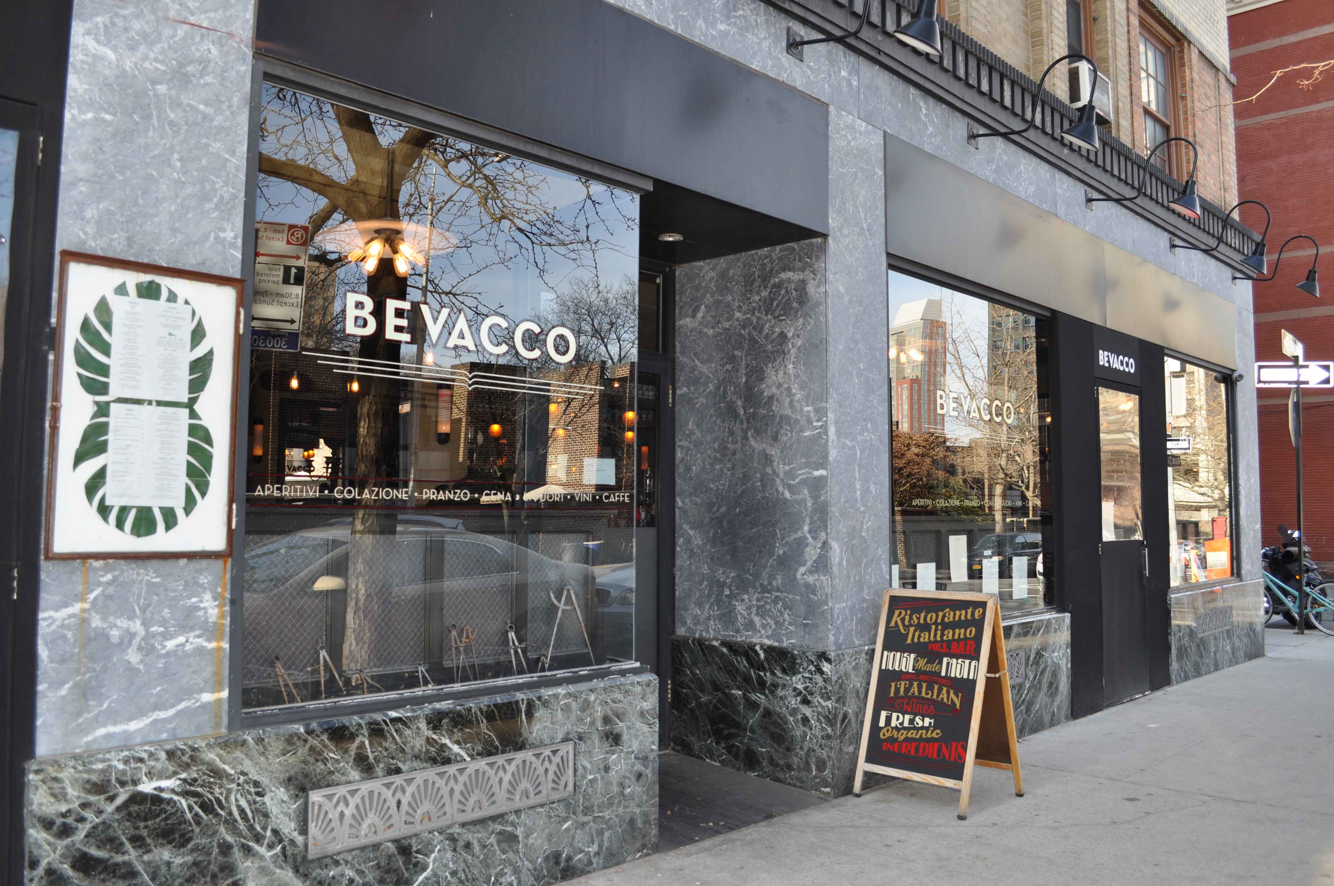 A Brooklyn favorite, Bevacco, pictured, is an Italian trattoria offering seasonal fare & craft cocktails in stylish bistro environs, just minutes from 2 Pierrepont Street