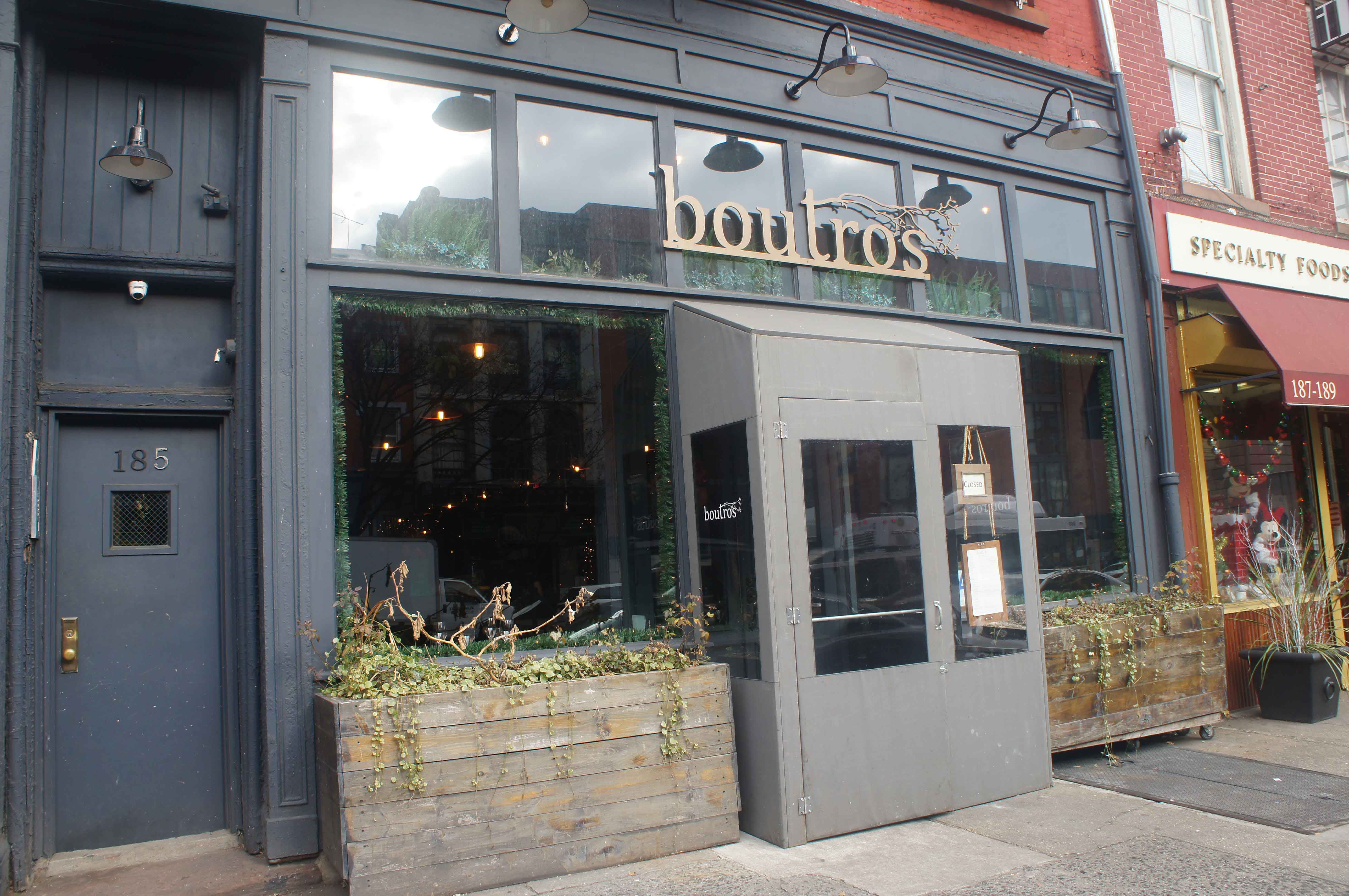 American & Middle Eastern cooking styles meld at Boutros, pictured, a modern dining spot with old- and new-world wines, on Atlantic Avenue, just steps from 2 Pierrepont Street